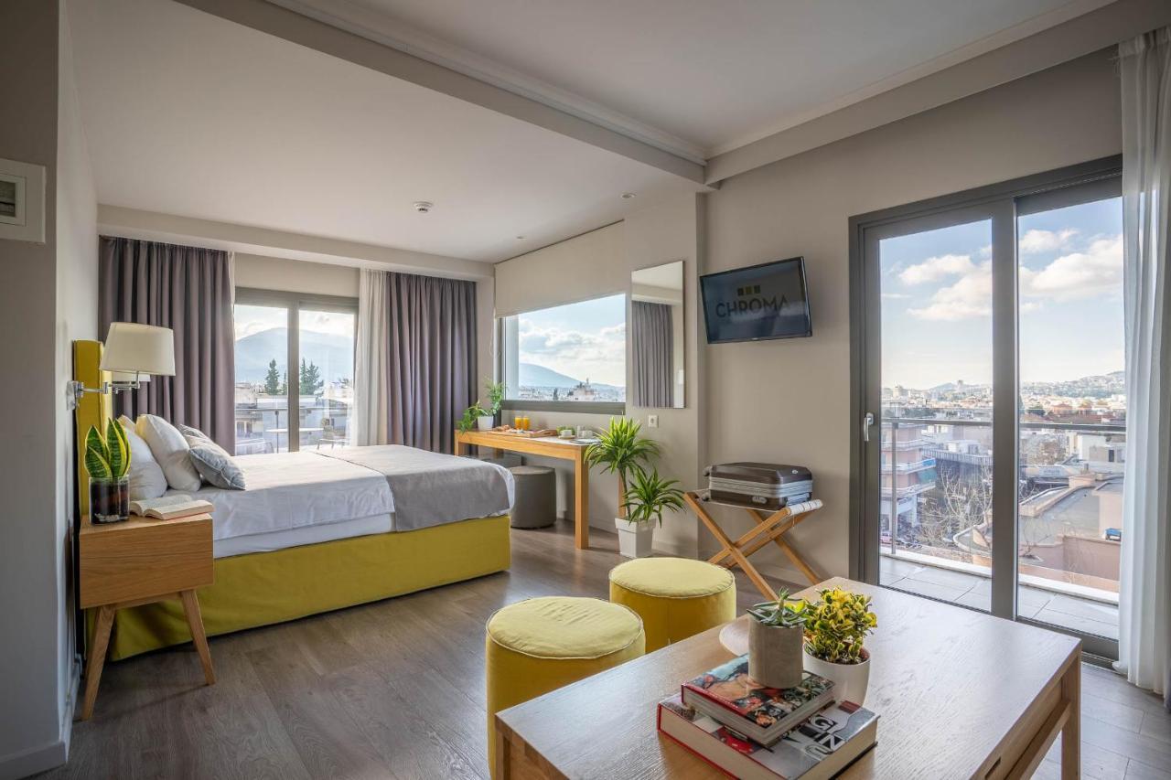 Chroma Fashion Rooms & Apartments Athene Buitenkant foto